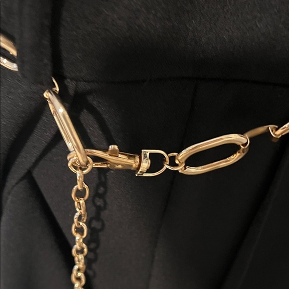 Shelby & Palmer Black Jumpsuit with Chain Accent - Picture 5 of 5